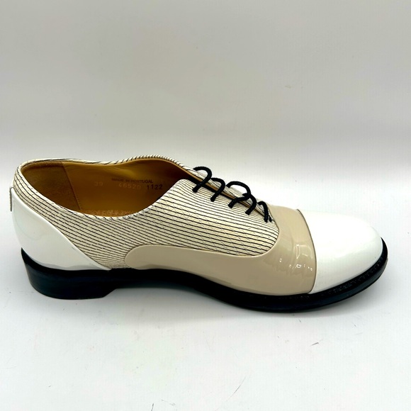 The Office of Angela Scott MS. BAKER SNAKESKIN EMBOSSED OXFORD IN PINSTRIPES 39 - Picture 10 of 16